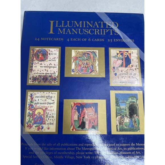 Metropolitan Museum Of Art Illuminated Manuscript Notecards Envelopes MMA - Picture 4 of 4